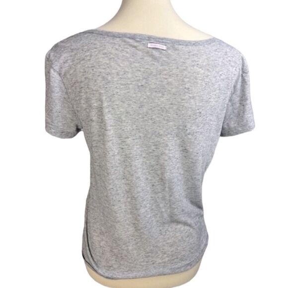 Victoria’s Secret Marled Gray V-Neck Top - Picture 4 of 7